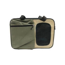 CARRIER (GREEN WITH BEIGE & BLACK) (<8kg) (43x20x32cm)
