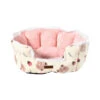 BEAR PRINT WITH LACE SIDE BED (PINK) (50x24cm) -Dog Supplies Sale Store 100973