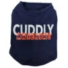T-SHIRT - CUDDLY MATERIAL (NAVY) (LARGE) -Dog Supplies Sale Store 101415