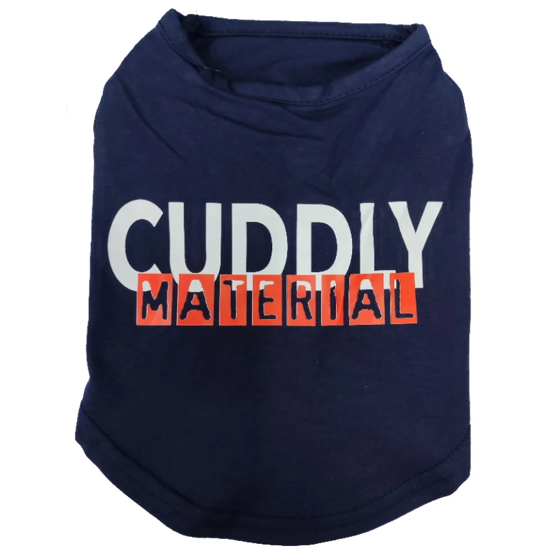 T-SHIRT - CUDDLY MATERIAL (NAVY) (LARGE) 3 T-SHIRT - CUDDLY MATERIAL (NAVY) (LARGE)