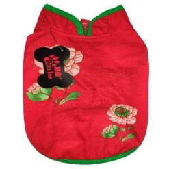 SWEAT SHIRT - FLOWER (RED) (LARGE)