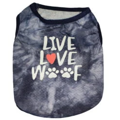SWEAT SHIRT - LIVE LOVE WOOF (BLACK) (LARGE)