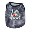 SWEAT SHIRT - LIVE LOVE WOOF (BLACK) (MEDIUM) -Dog Supplies Sale Store 101461