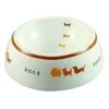 CERAMIC PLAYING DOG DISH (SMALL) -Dog Supplies Sale Store 50748