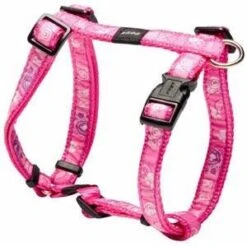 ROGZ DRESS BEACHBUM HARNESS - PAWS (LARGE) (PINK)
