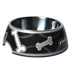 ROGZ BUBBLE BOWLZ - BLACK BONE (LARGE)