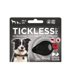 Tickless ULTRASONIC TICK & FLEA REPELLER FOR PETS (BLACK)