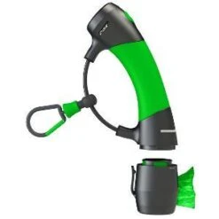 IM GISMO HANDLE WITH POOP BAG DISPENSER (LIME GREEN)