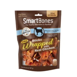 CHICKEN WRAPPED MINI STICK PEANUT BUTTER 15 PIECES