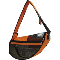 SEE THROUGH PET SLING (ORANGE) (LARGE) 8kg
