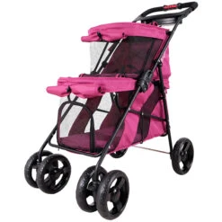 DOUBLE DECKER PET BUS (FUCSHIA)