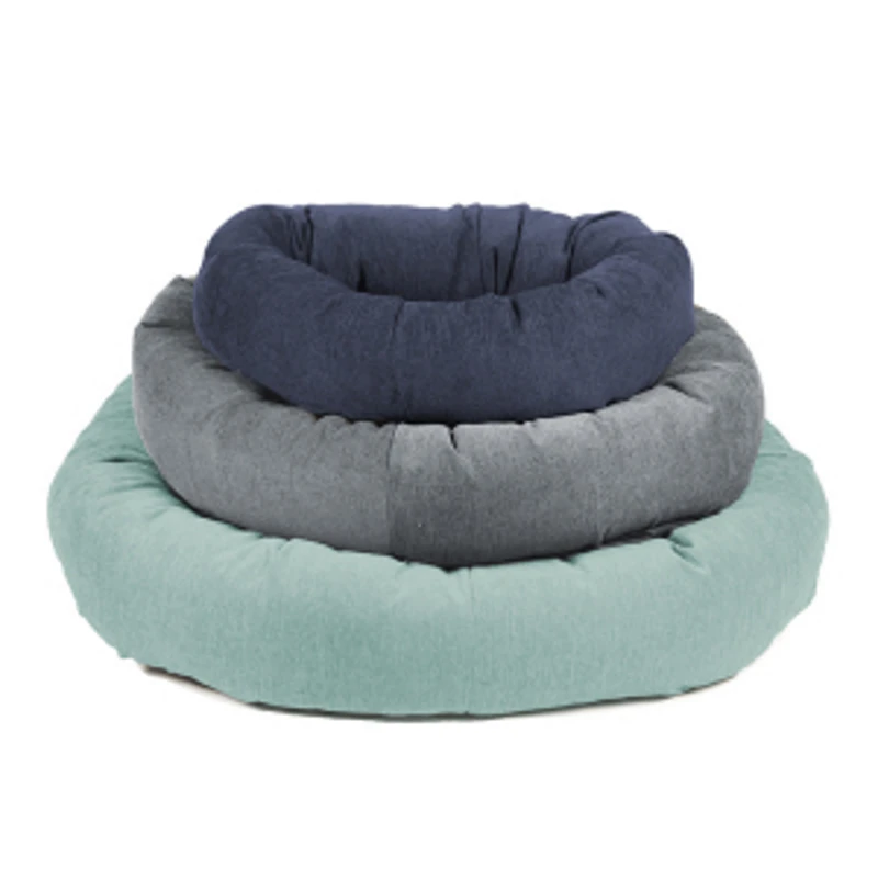 CHENILLE DONUT BED (BLUE) (SMALL) 3 CHENILLE DONUT BED (BLUE) (SMALL)