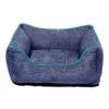 CHENILLE LOUNGER (BLUE / GREEN TRIM) (SMALL) -Dog Supplies Sale Store 92602