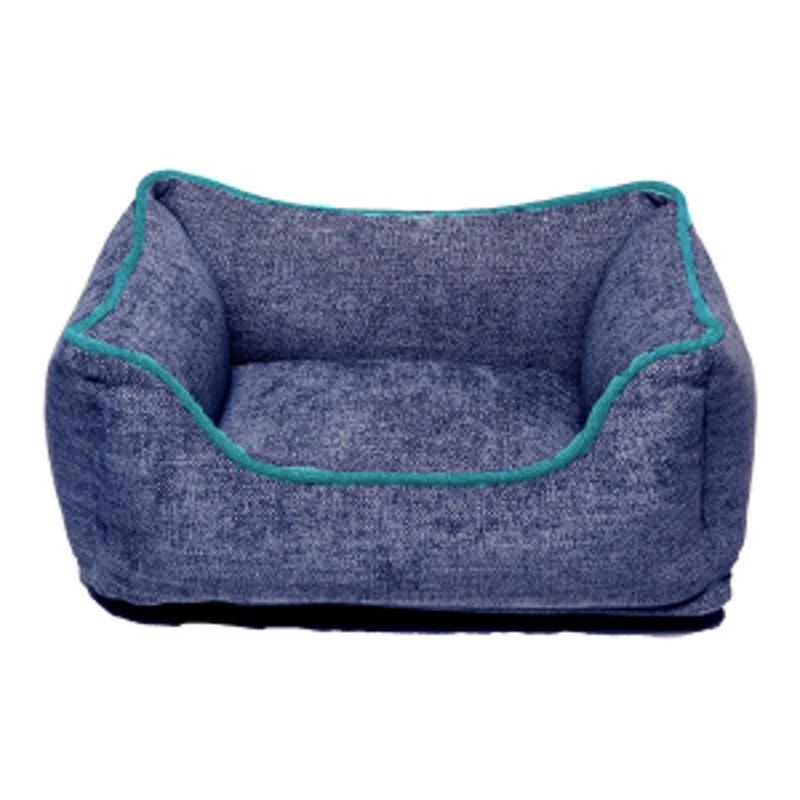 CHENILLE LOUNGER (BLUE / GREEN TRIM) (LARGE) 3 CHENILLE LOUNGER (BLUE / GREEN TRIM) (LARGE)