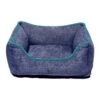 CHENILLE LOUNGER (BLUE / GREEN TRIM) (EXTRA-LARGE) -Dog Supplies Sale Store 92614