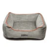 KONG LOUNGER BED (LIGHT GREY / ORANGE PIPING) (SMALL) 1 KONG LOUNGER BED (LIGHT GREY / ORANGE PIPING) (SMALL) -Dog Supplies Sale Store 92627