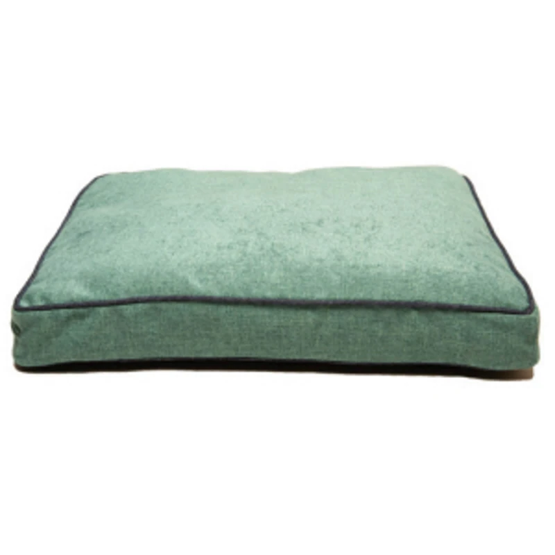 CHENILLE RECTANGLE (GREEN / BLUE TRIM) (MEDIUM) 3 CHENILLE RECTANGLE (GREEN / BLUE TRIM) (MEDIUM)
