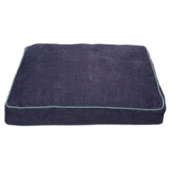 CHENILLE RECTANGLE (BLUE / GREEN TRIM) (EXTRA-LARGE)