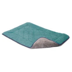 CHENILLE SLEEPER CUSHION (GREEN / BLUE) (SMALL)