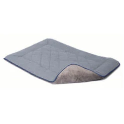 CHENILLE SLEEPER CUSHION (GREY / BLUE) (MEDIUM)