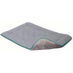 CHENILLE SLEEPER CUSHION (GREY / GREEN) (EXTRA-LARGE)