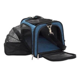 EXPANDABLE SOFT CARRIER (BLUE/BLACK) (MEDIUM) (46x28x28cm)
