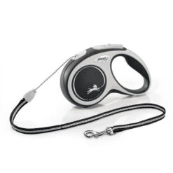 FLEXI NEW COMFORT 5 METRE CORD SMALL (12kg) (BLACK/WHITE)