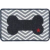 ABSORBENT FOOD MAT-BONE (GREY)(LARGE) 2 ABSORBENT FOOD MAT-BONE (GREY)(LARGE) -Dog Supplies Sale Store 95145