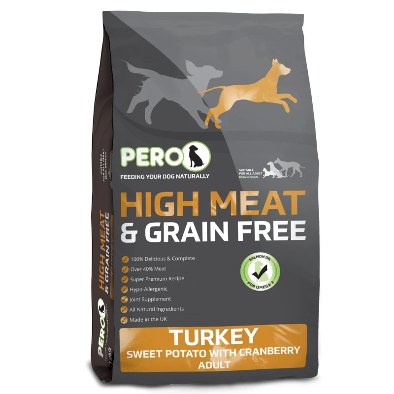 HIGH MEAT TURKEY & SWEET POTATO (GRAIN FREE) 12kg 3 HIGH MEAT TURKEY & SWEET POTATO (GRAIN FREE) 12kg