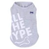 SWEAT SHIRT-ALL THE HYPE (GREY) (LARGE) -Dog Supplies Sale Store 96886