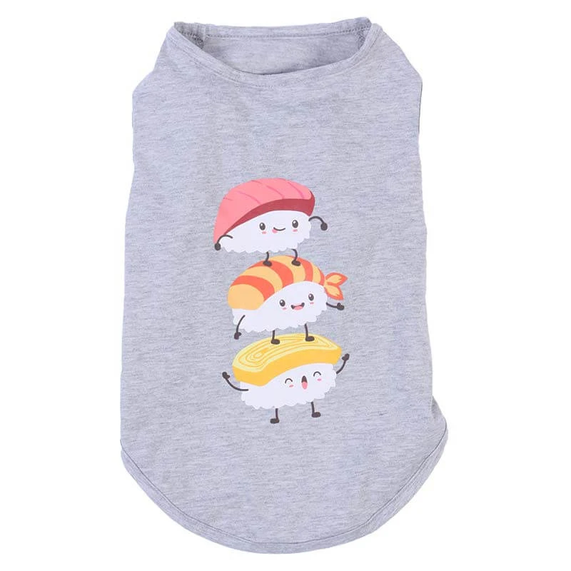SWEAT SHIRT-STACKED SUSHIS (GREY) (LARGE) 3 SWEAT SHIRT-STACKED SUSHIS (GREY) (LARGE)