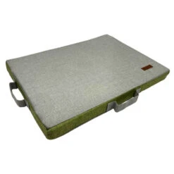 IMITATION LINEN BED (GREEN/GREY) (SMALL)