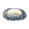 FLANNEL BED-STAR PRINT (GREY) (MEDIUM) -Dog Supplies Sale Store 97058