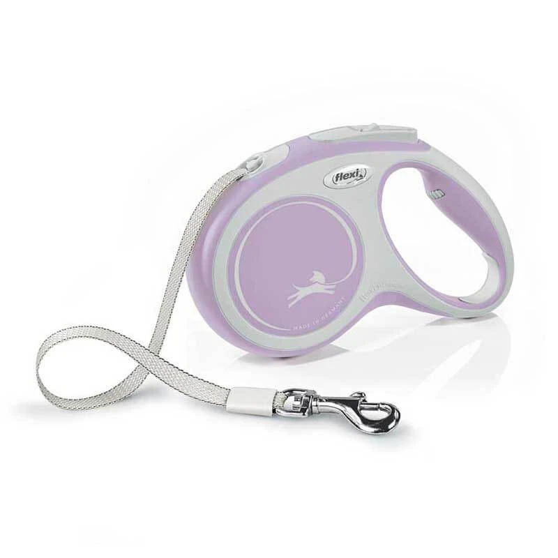 FLEXI RETRACTABLE LEASH - NEW COMFORT 5 METRE TAPE MEDIUM (25kg) (ROSE) 3 FLEXI RETRACTABLE LEASH - NEW COMFORT 5 METRE TAPE MEDIUM (25kg) (ROSE)