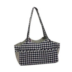TOTE CARRIER-CHEQUERED (BLUE/WHITE)