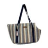TOTE CARRIER-STRIP (BLUE/BEIGE) -Dog Supplies Sale Store 97857