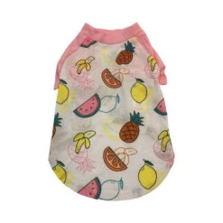 T-SHIRT-MIXED FRUITS (PINK) (MEDIUM)