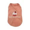 T-SHIRT-CUPCAKE I AM BERRY CUTE (PINK) (LARGE) -Dog Supplies Sale Store 98340