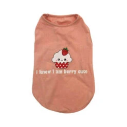 T-SHIRT-CUPCAKE I AM BERRY CUTE (PINK) (LARGE)
