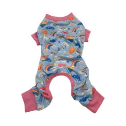 PYJAMAS-RAINBOW CLOUD SUN HEART (BLUE) (MEDIUM)